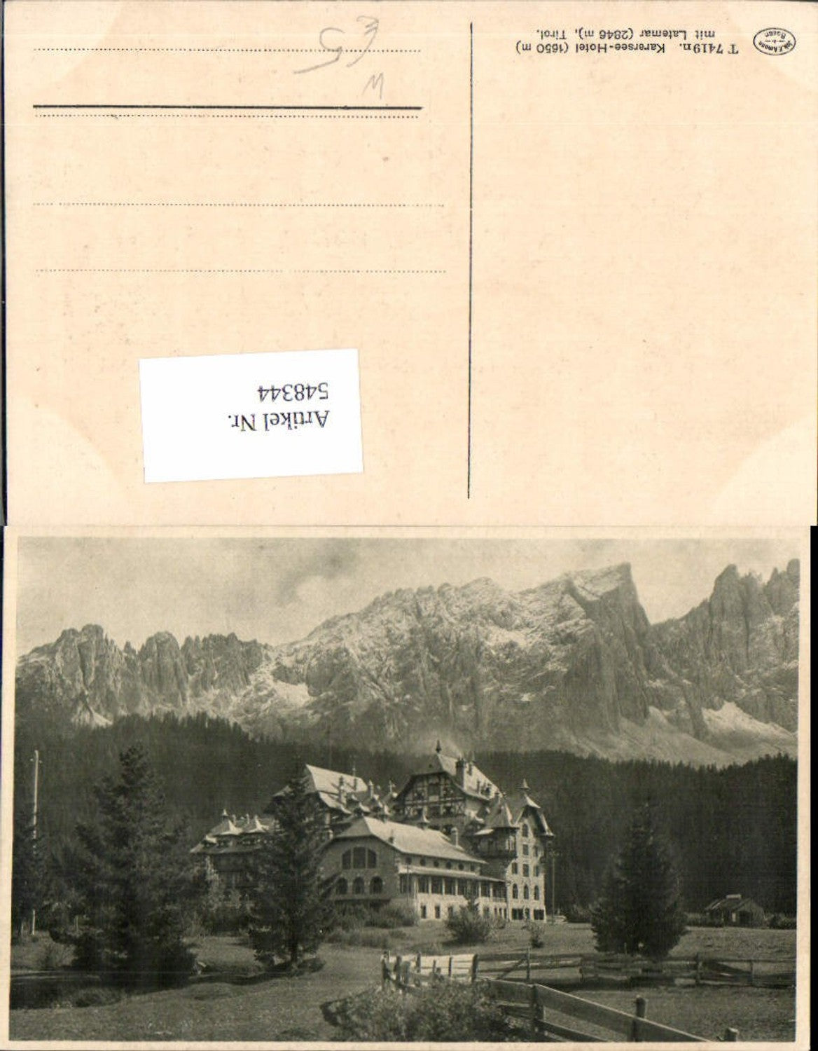 Alte Ansichtskarte – Old Postcard