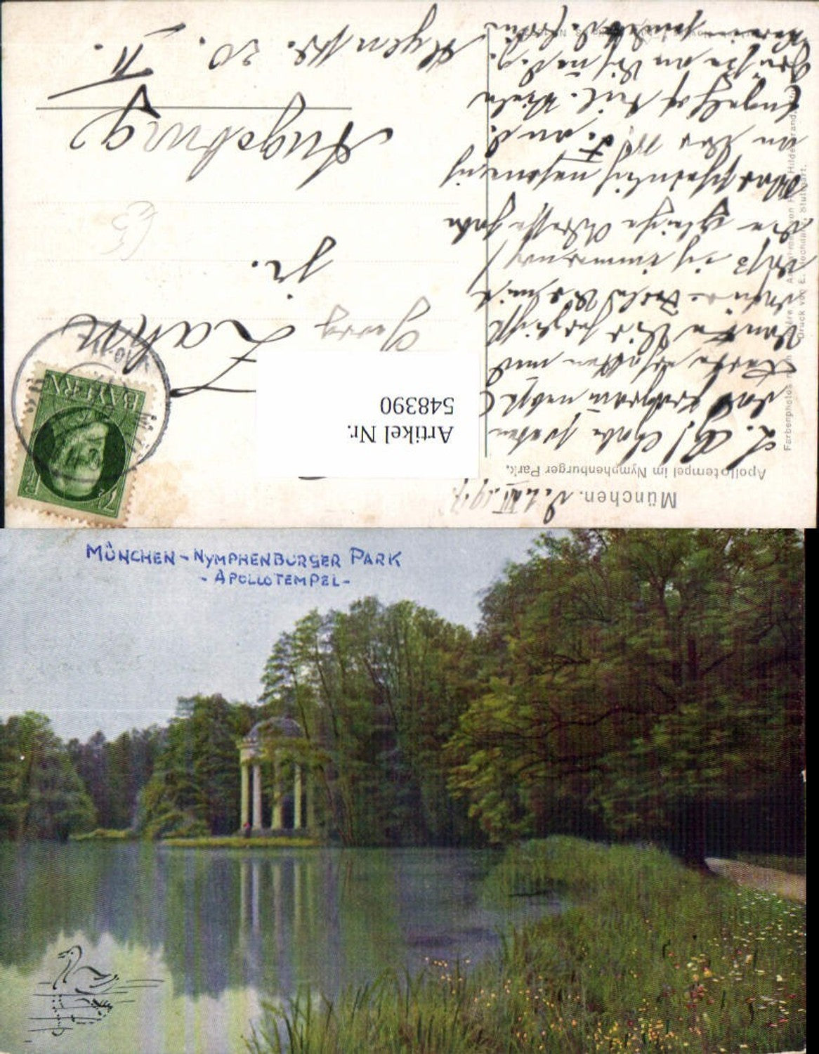 548390,München Nymphenburg Park Apollotempel
