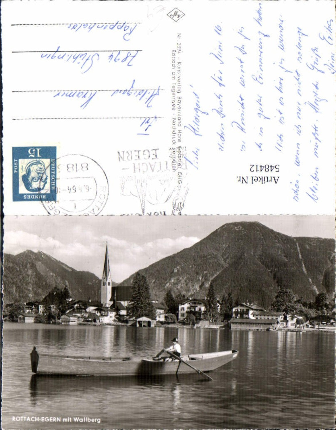 548412,Rottach Egern Tegernsee Boot Ruderboot