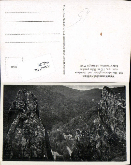 548576, Schwarzburg Schwarzatal Eberstein Waidmannsheilwandhaus