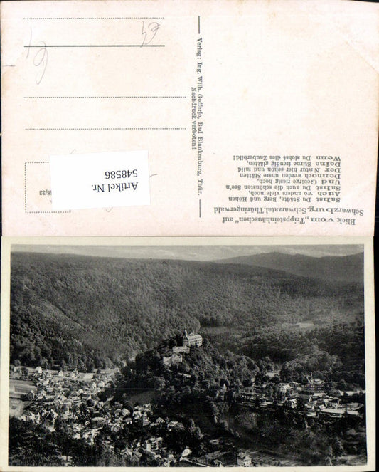 548586,Schwarzburg Schwarzatal Trippstein view