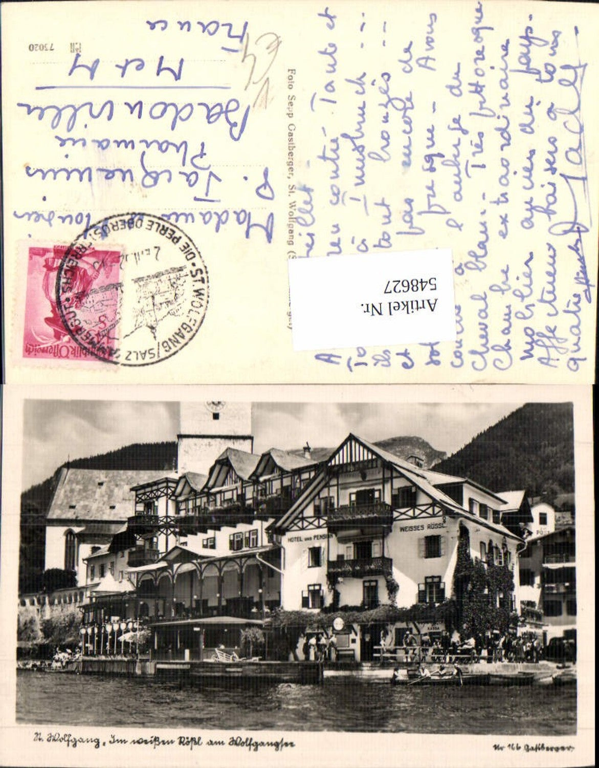 548627,St. Wolfgang am Wolfgangsee Weißes Rössl pub Gastberger 166