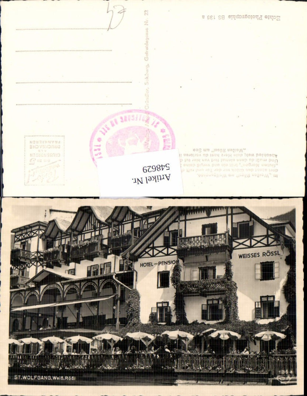 548629,St. Wolfgang am Wolfgangsee Weißes Rössl pub Cosy 136 a