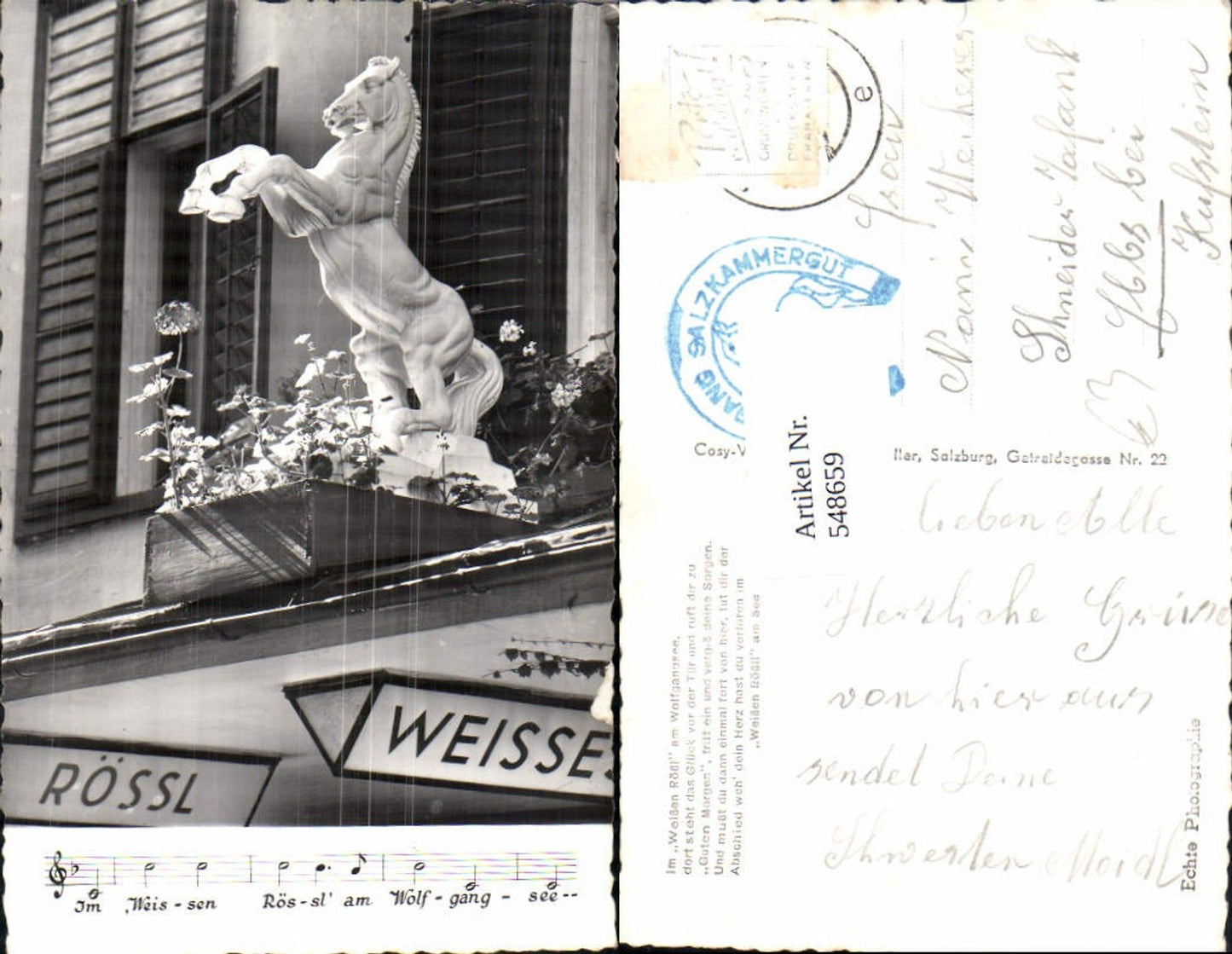 548659,St. Wolfgang am Wolfgangsee Weißes Rössl Notenzeile pub Cosy