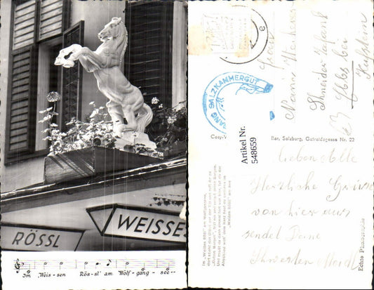 548659,St. Wolfgang am Wolfgangsee Weißes Rössl Notenzeile pub Cosy