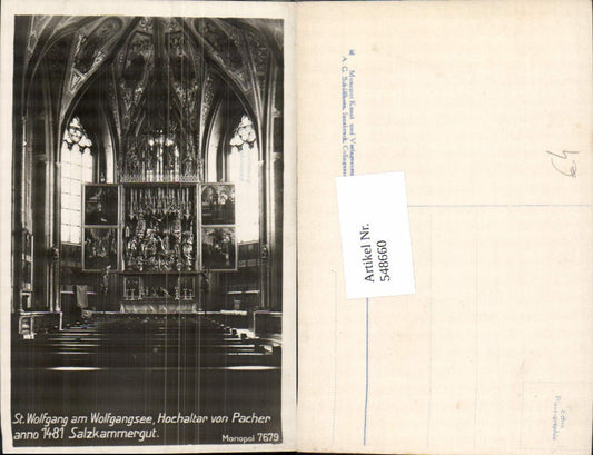 548660,St. Wolfgang am Wolfgangsee Pacher Altar Kirche