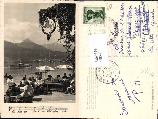 548665,St. Wolfgang am Wolfgangsee Weißes Rössl Terrasse pub Cosy BS 410