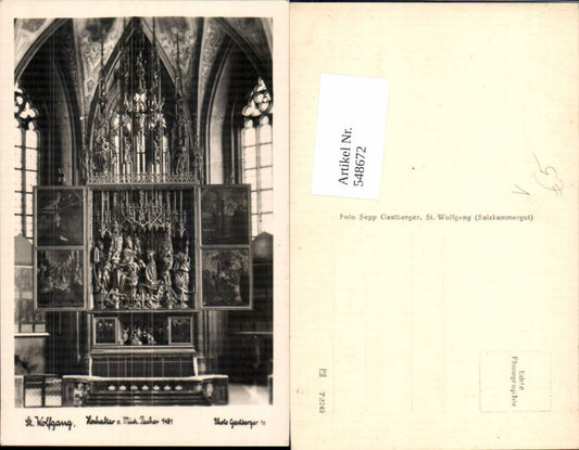 548672,St. Wolfgang am Wolfgangsee Pacher Altar pub Gastberger 10