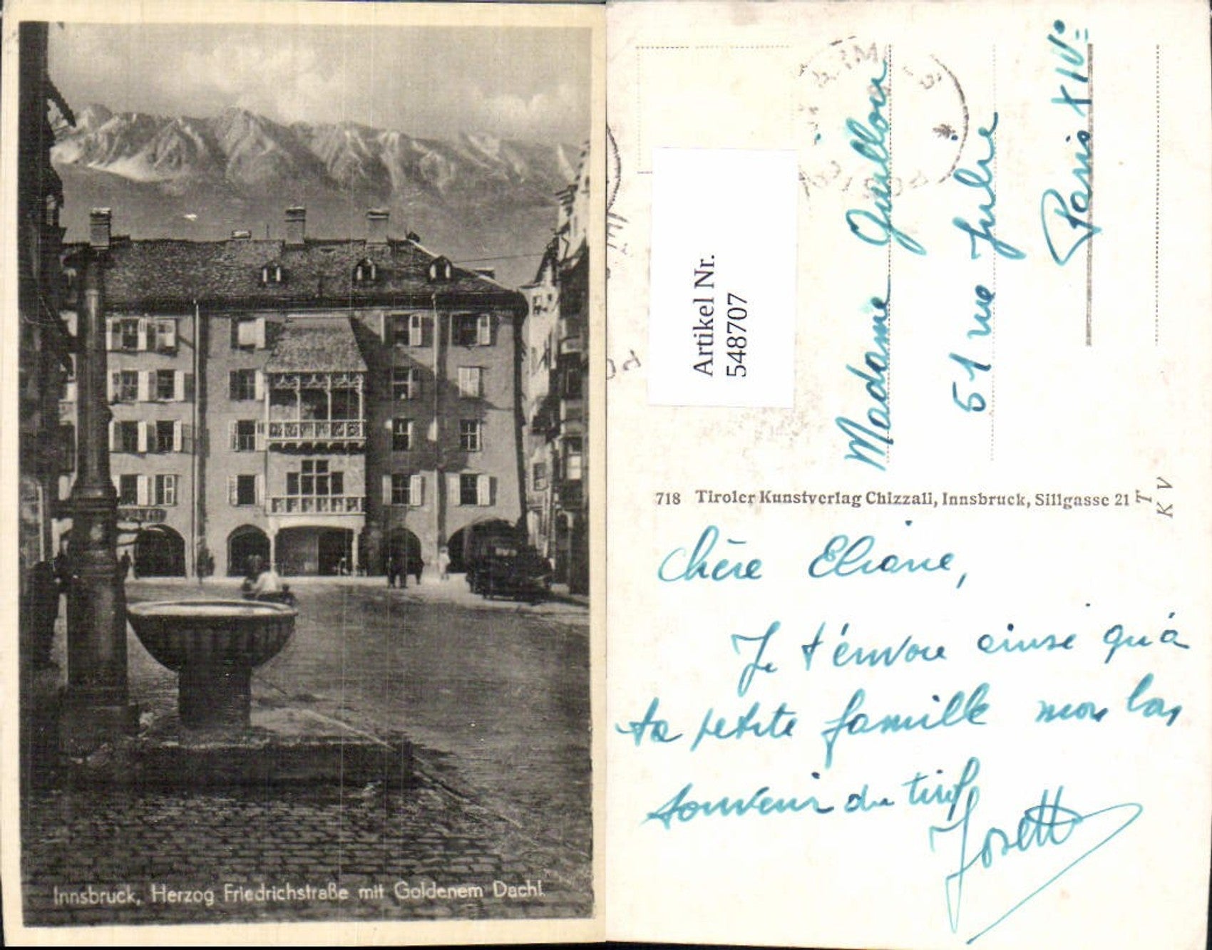 Alte Ansichtskarte – Old Postcard