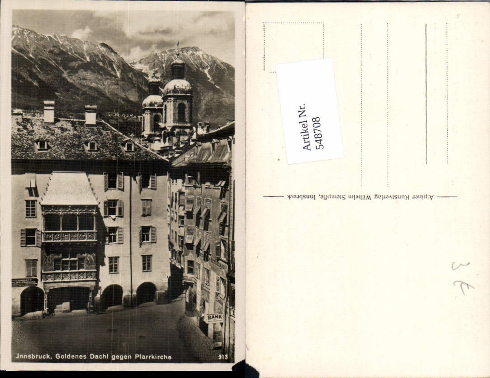 Alte Ansichtskarte – Old Postcard