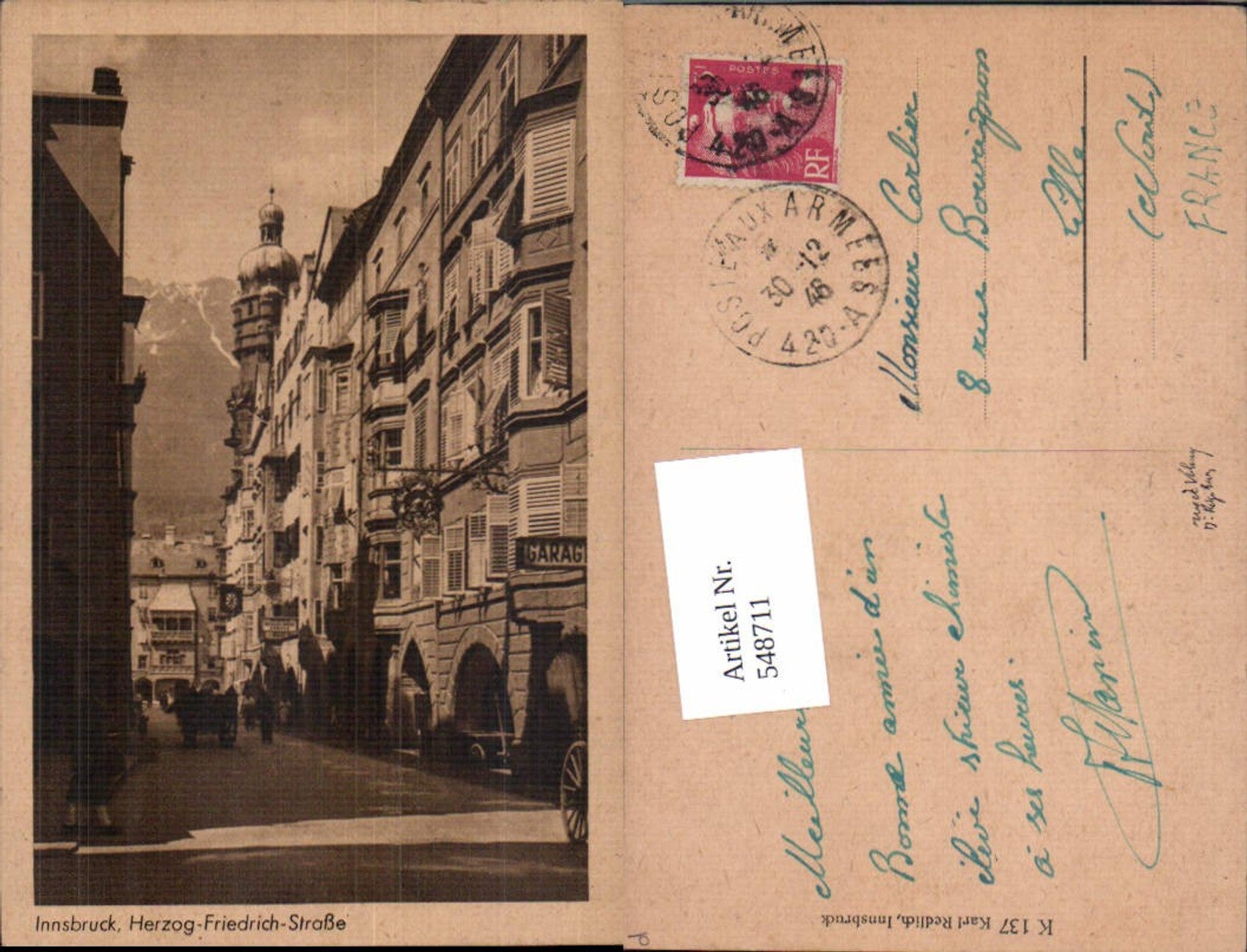 Alte Ansichtskarte – Old Postcard