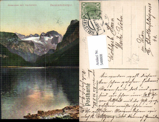 548808,tolle AK Gosau Gosausee m. Dachstein Salzkammergut pub Stengel 2810