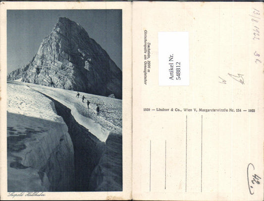 548812,Bergsteiger Tourengeher am Dachstein b. Gosau Schladming pub Leopold Halbhuber