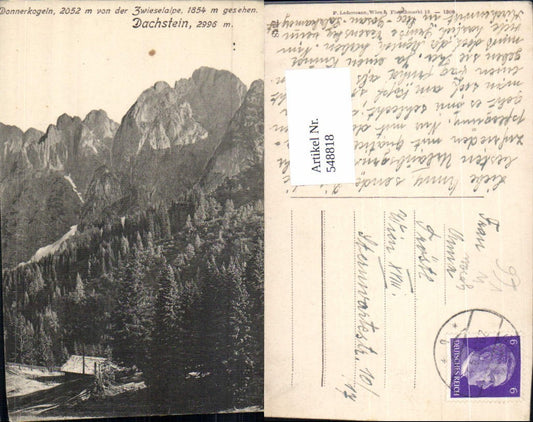 548818,tolle AK Gosau Zwieselalpe Donnerkogeln Dachstein Almhütte pub Ledermann 7348