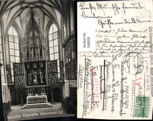 548828,Kefermarkt Gotik Gotischer Flügelaltar pub Alois Schwarz