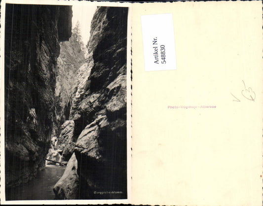 548830,Foto-AK Burggrabenklamm bei Unterach am Attersee pub Voglmayr