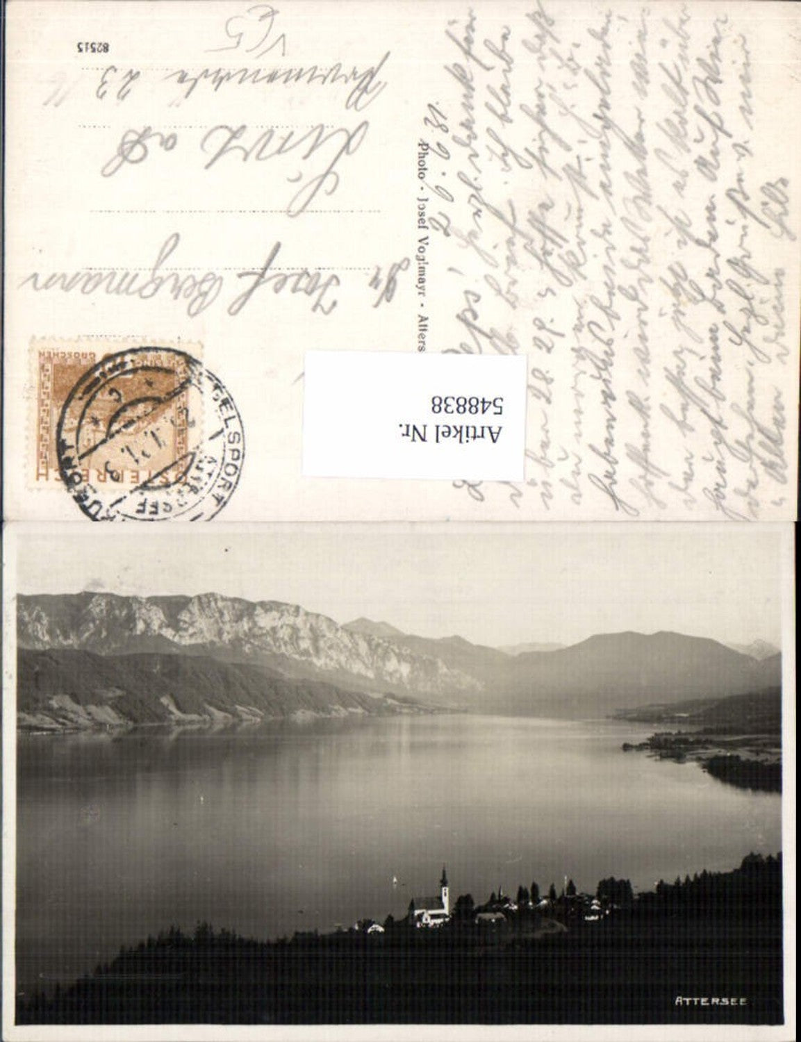 548838,tolle Foto-AK Attersee pub Voglmayr