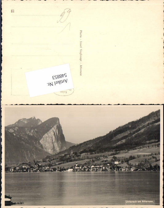 548853,tolle Foto-AK Unterach am Attersee pub Voglmayr