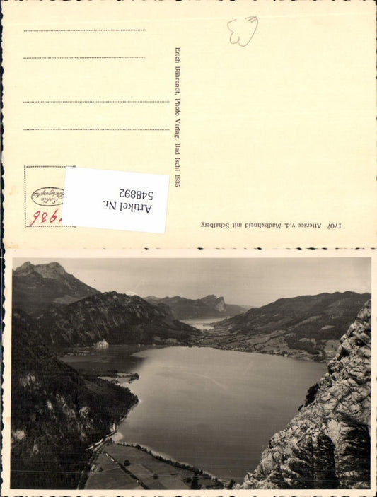 548892,Attersee Madlschneid Schafberg pub Bährendt 1707