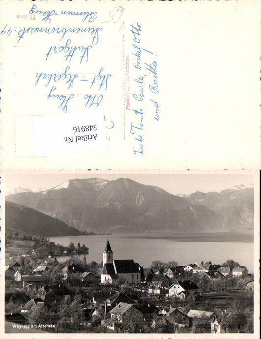 548916,Foto-AK Weyregg am Attersee Unterach pub Voglmayr
