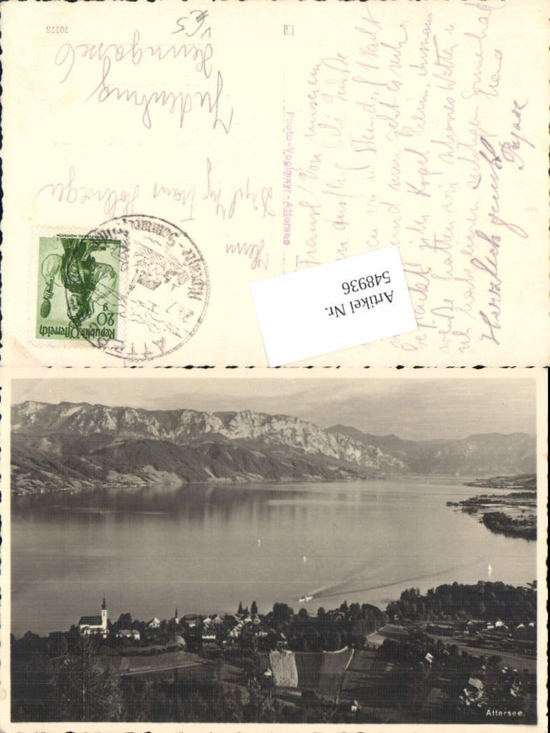 548936,Foto-AK Attersee pub Voglmayr