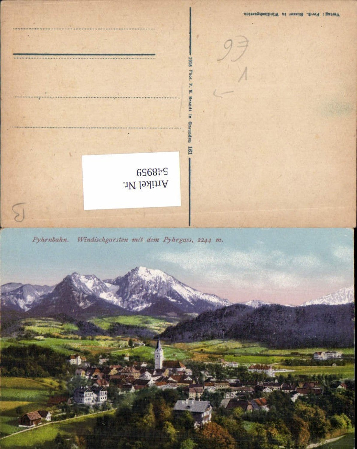 548959,Pyhrnbahn Windischgarsten mit dem Pyhrgas pub Brandt 161