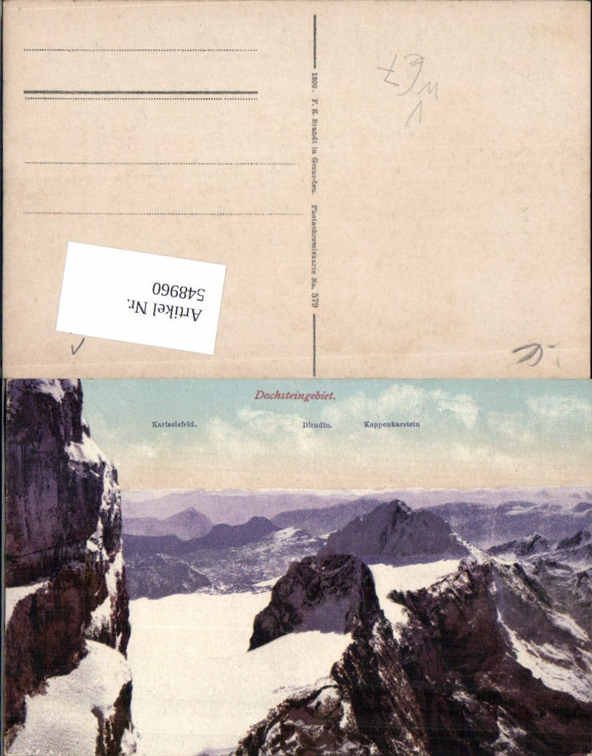 548960,Dachsteingebiet bei Gosau Dachstein pub Brandt 579