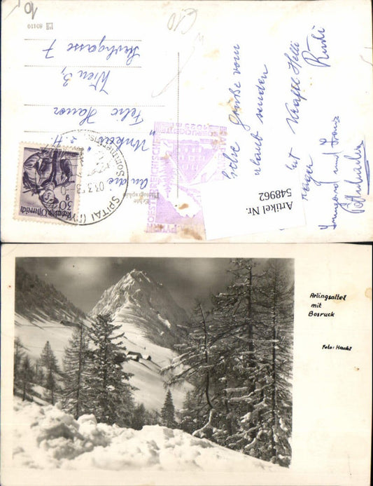 548962,Foto-AK Arlingsattel m. Bosruck b. Spital am Pyhrn Windischgarsten pub Foto Hackl