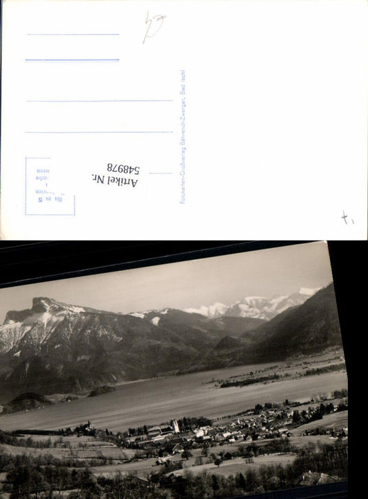 548978,Mondsee m. Schafberg pub Bährendt 1591
