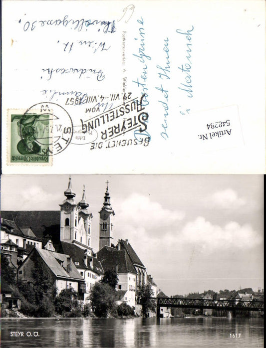 548984,Steyr Partie Steyrer Ausstellung 1957 Stempel