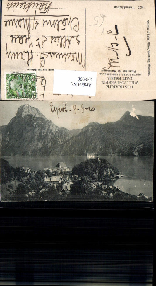 548998,tolle AK Traunkirchen am Traunsee pub Würthle 425