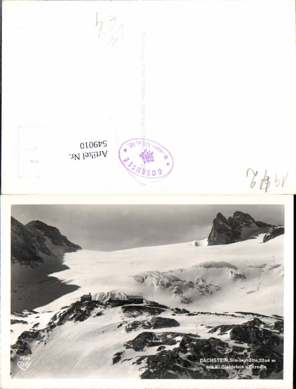 549010,Dachstein Gosau Gjaidstein pub Cosy 7500