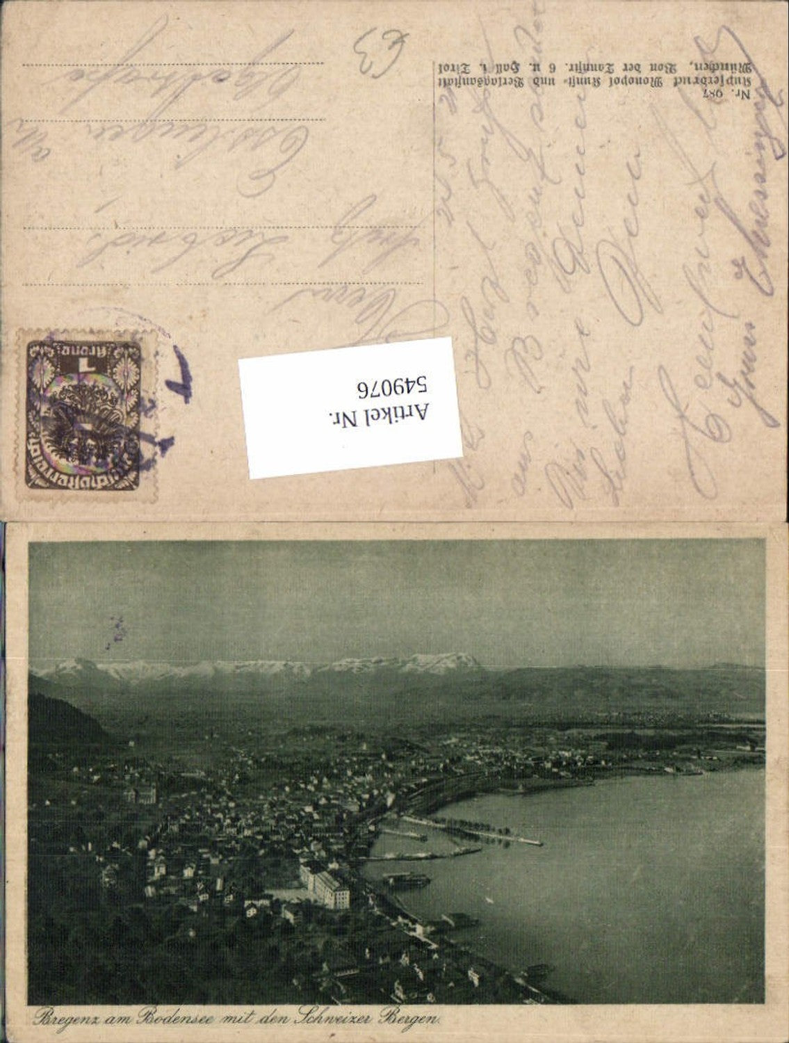 Alte Ansichtskarte – Old Postcard