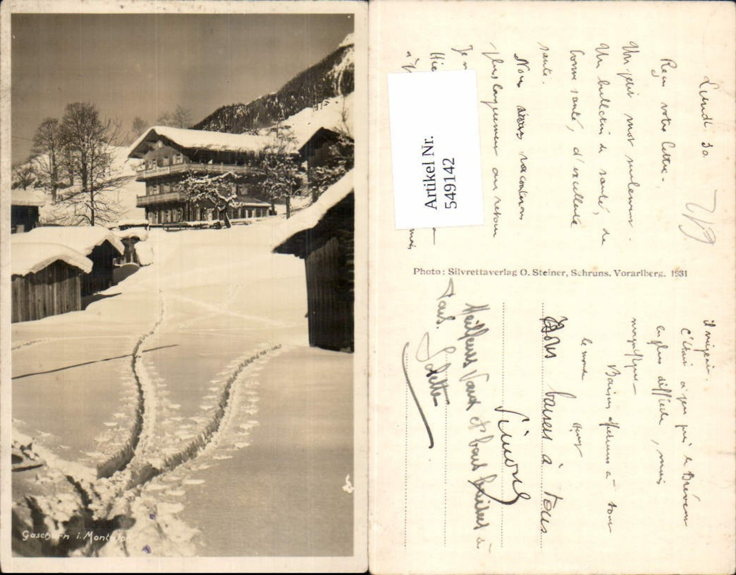 Alte Ansichtskarte – Old Postcard