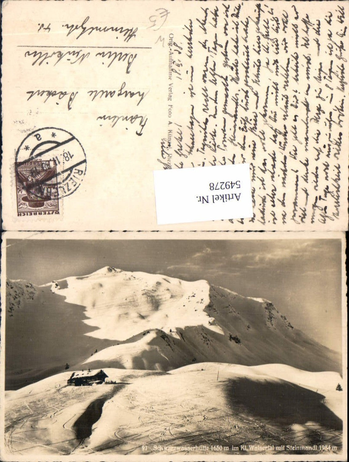 Alte Ansichtskarte – Old Postcard