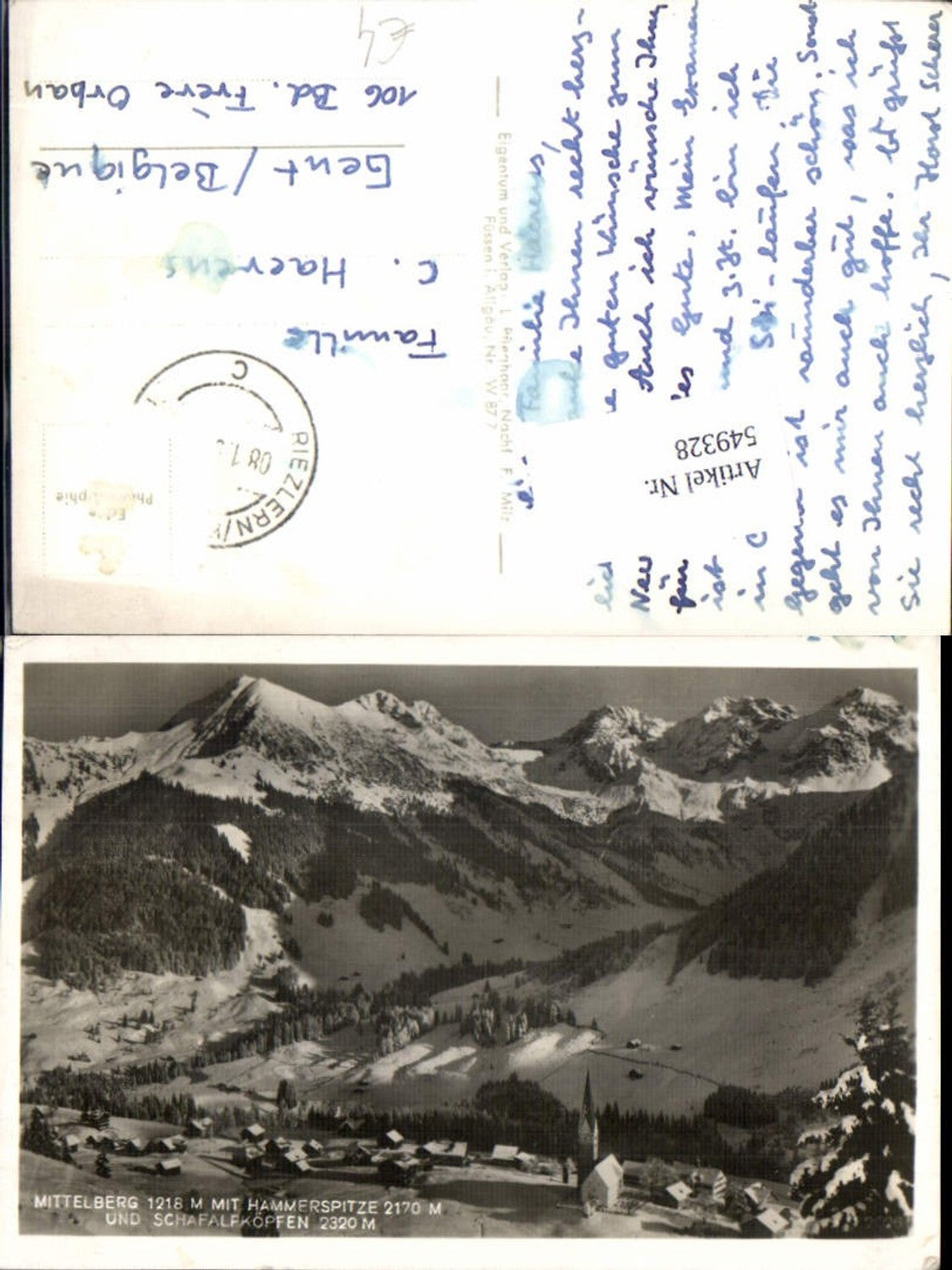 Alte Ansichtskarte – Old Postcard
