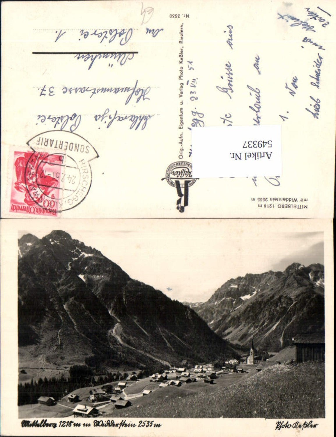 Alte Ansichtskarte – Old Postcard