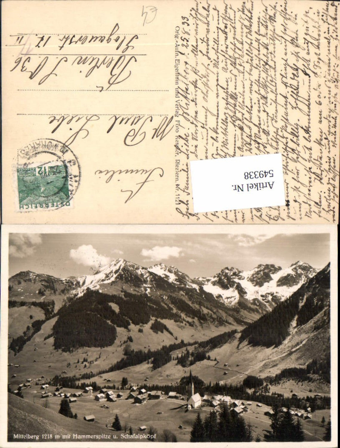 Alte Ansichtskarte – Old Postcard