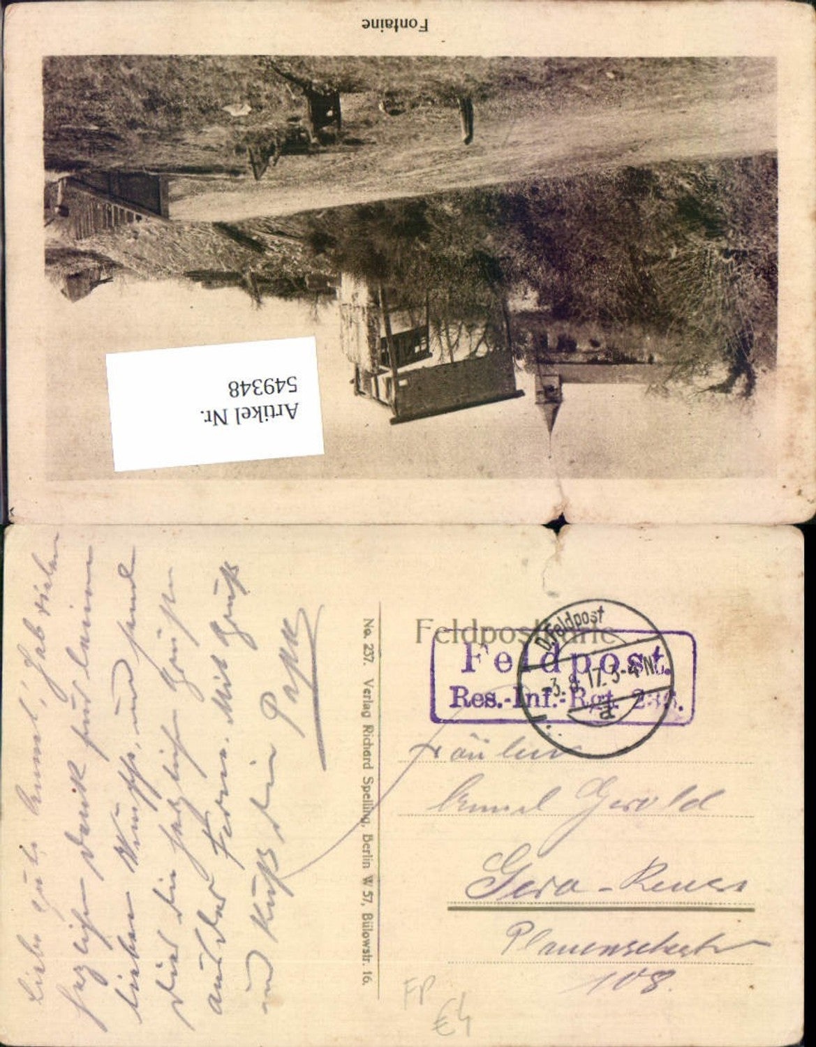 Alte Ansichtskarte – Old Postcard