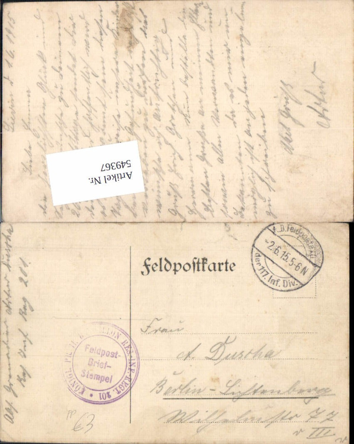 Alte Ansichtskarte – Old Postcard