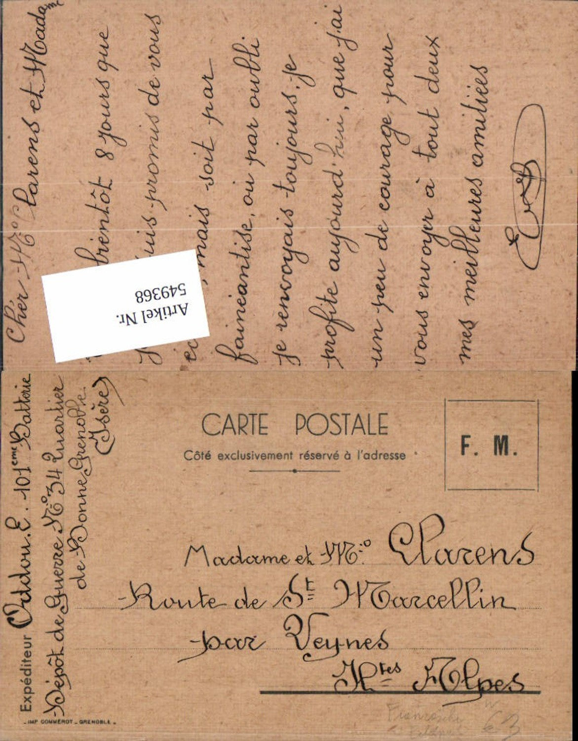 Alte Ansichtskarte – Old Postcard