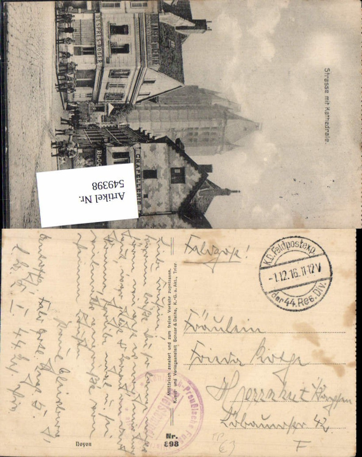 Alte Ansichtskarte – Old Postcard