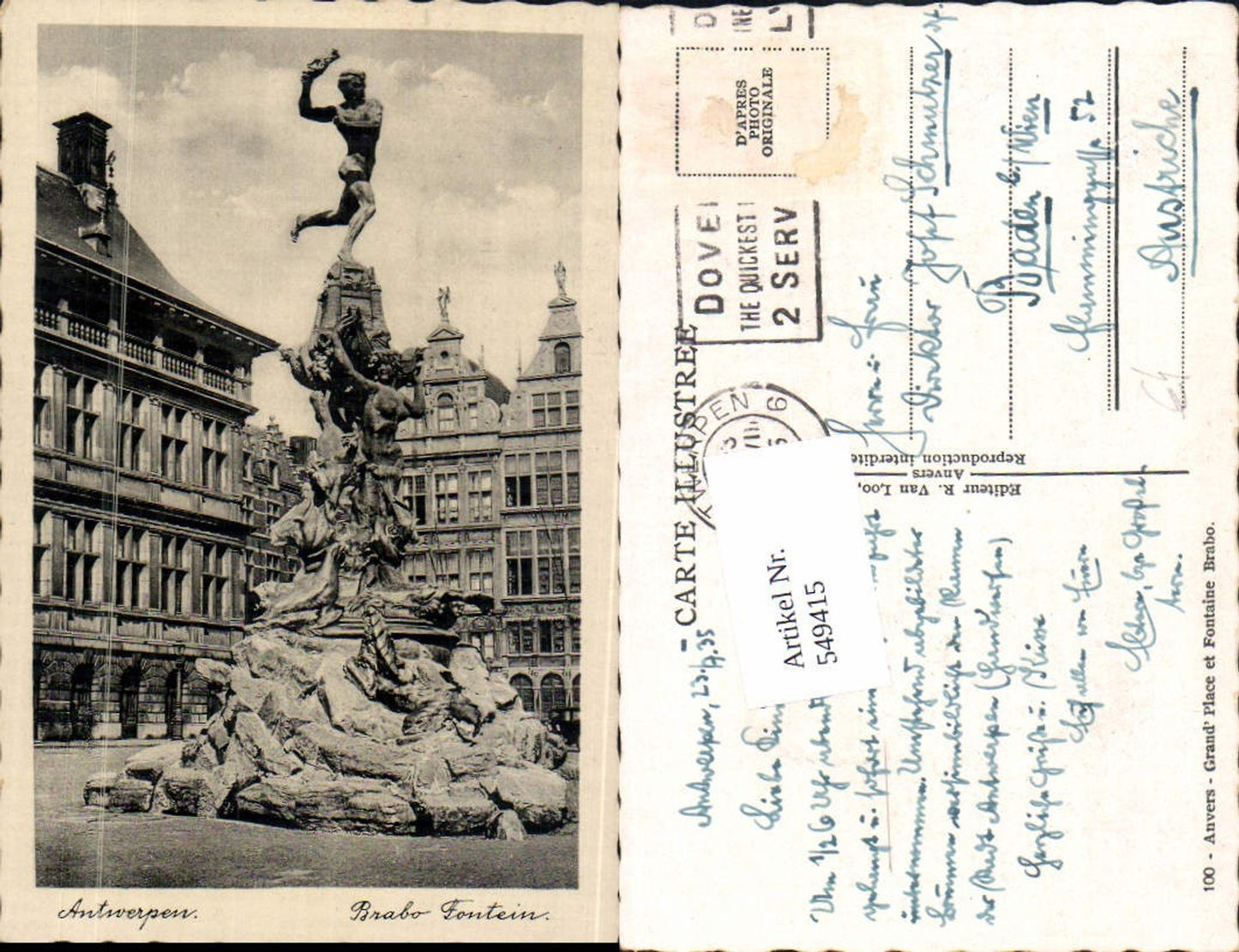 549415,Belgium Anvers Antwerpen Brabo Fontain