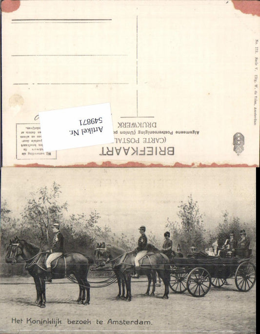 549871,Adel Monarchie Niederlande Amsterdam Kutsche Pferde Königin