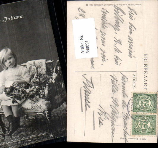 549891,Adel Monarchie Niederlande Prinses Juliana Blumen