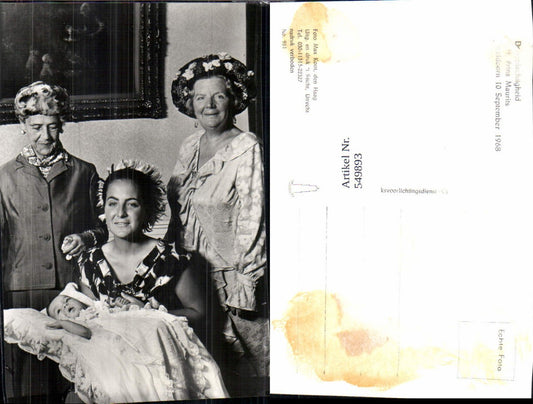 549893,Adel Monarchie Niederlande Prins Maurits 1968
