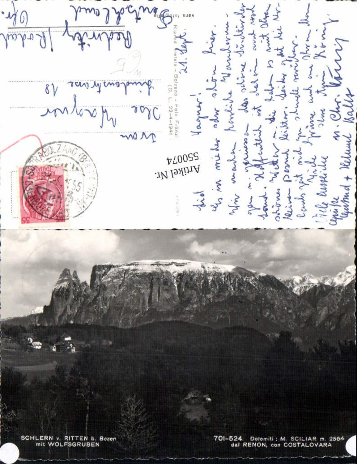 Alte Ansichtskarte – Old Postcard