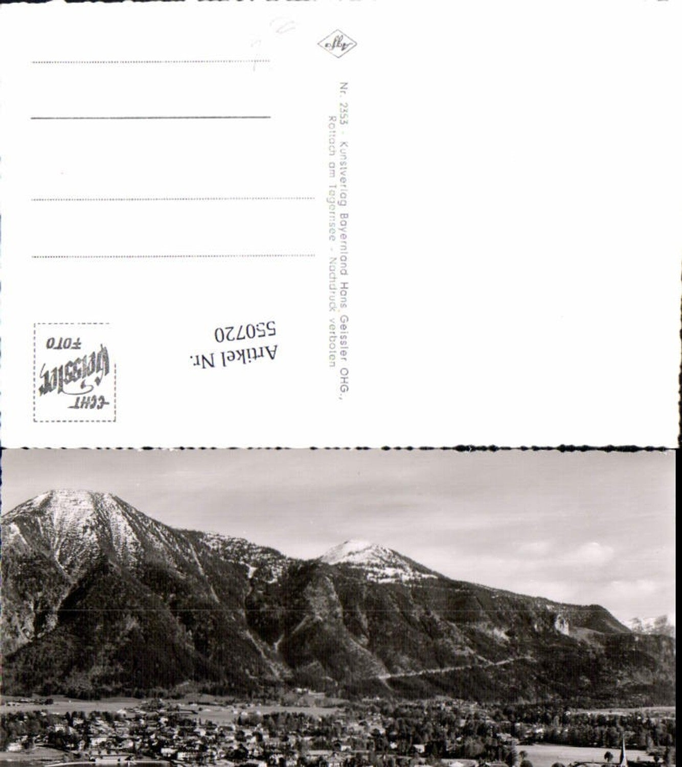 550720,Tegernsee Bad Wiessee Rottach Egern