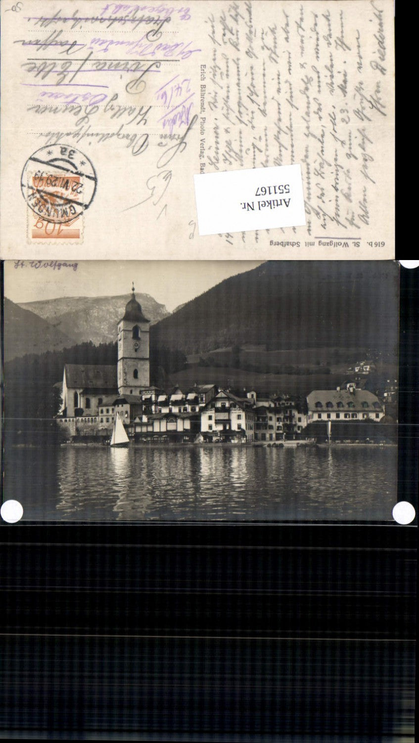 551167,tolle Foto-AK St. Wolfgang am Wolfgangsee Weisses Rössl pub Bährendt 616b