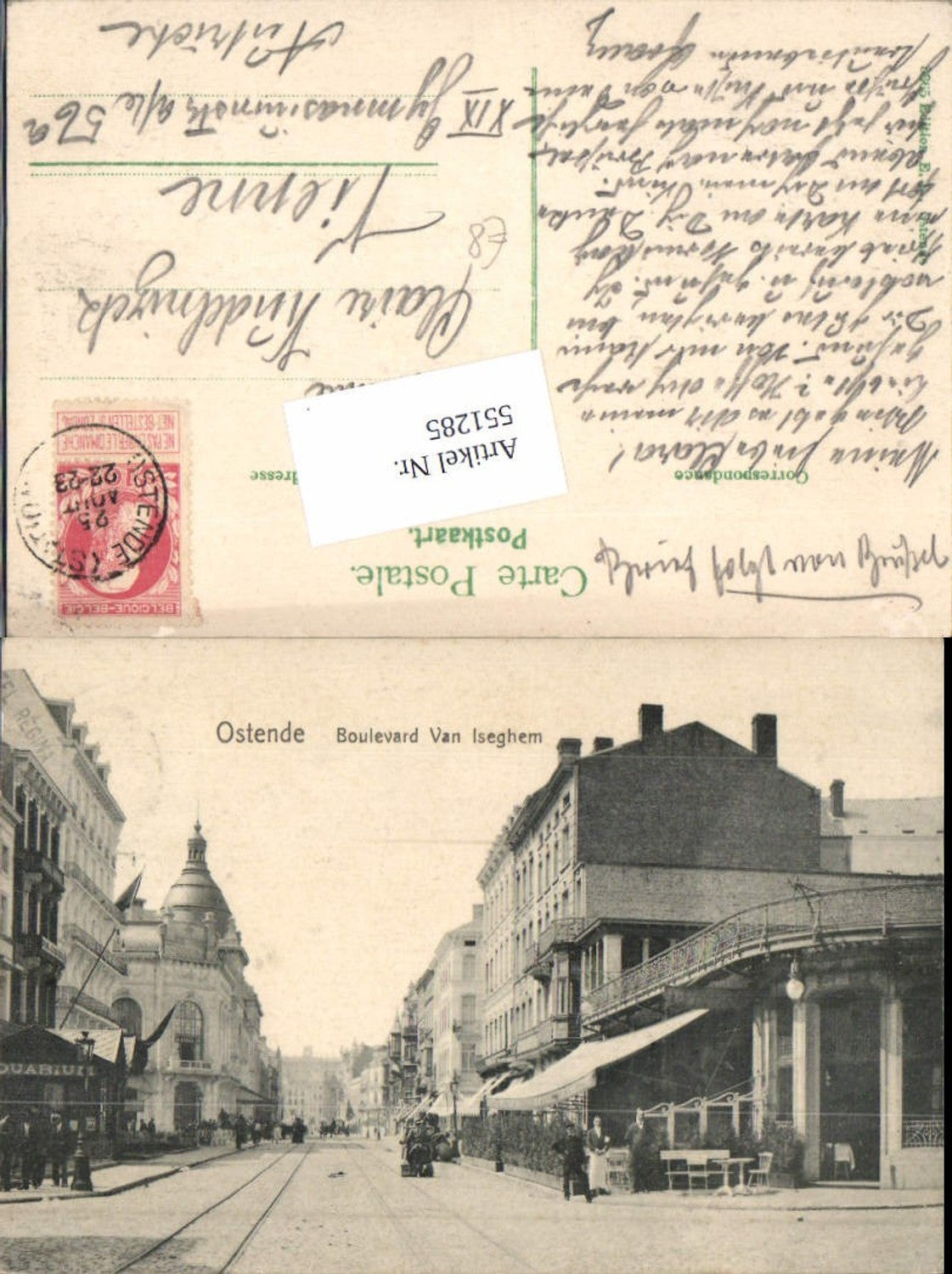 551285,Belgium Ostende Boulevard Van Iseghem